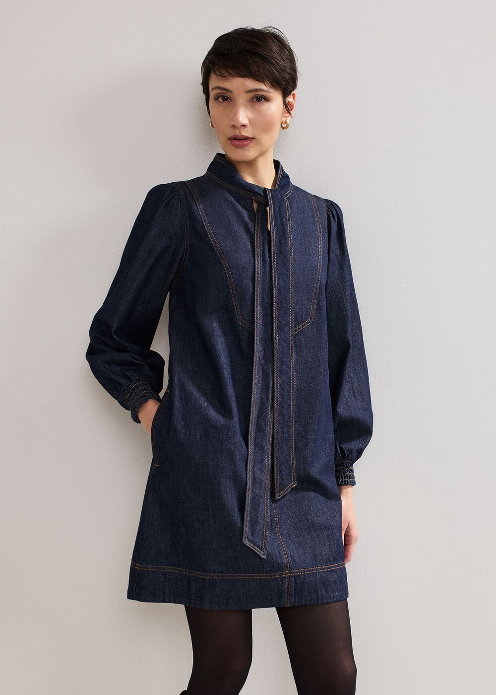 Peggie Denim Dress Blue
