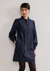 Peggie Denim Dress Blue