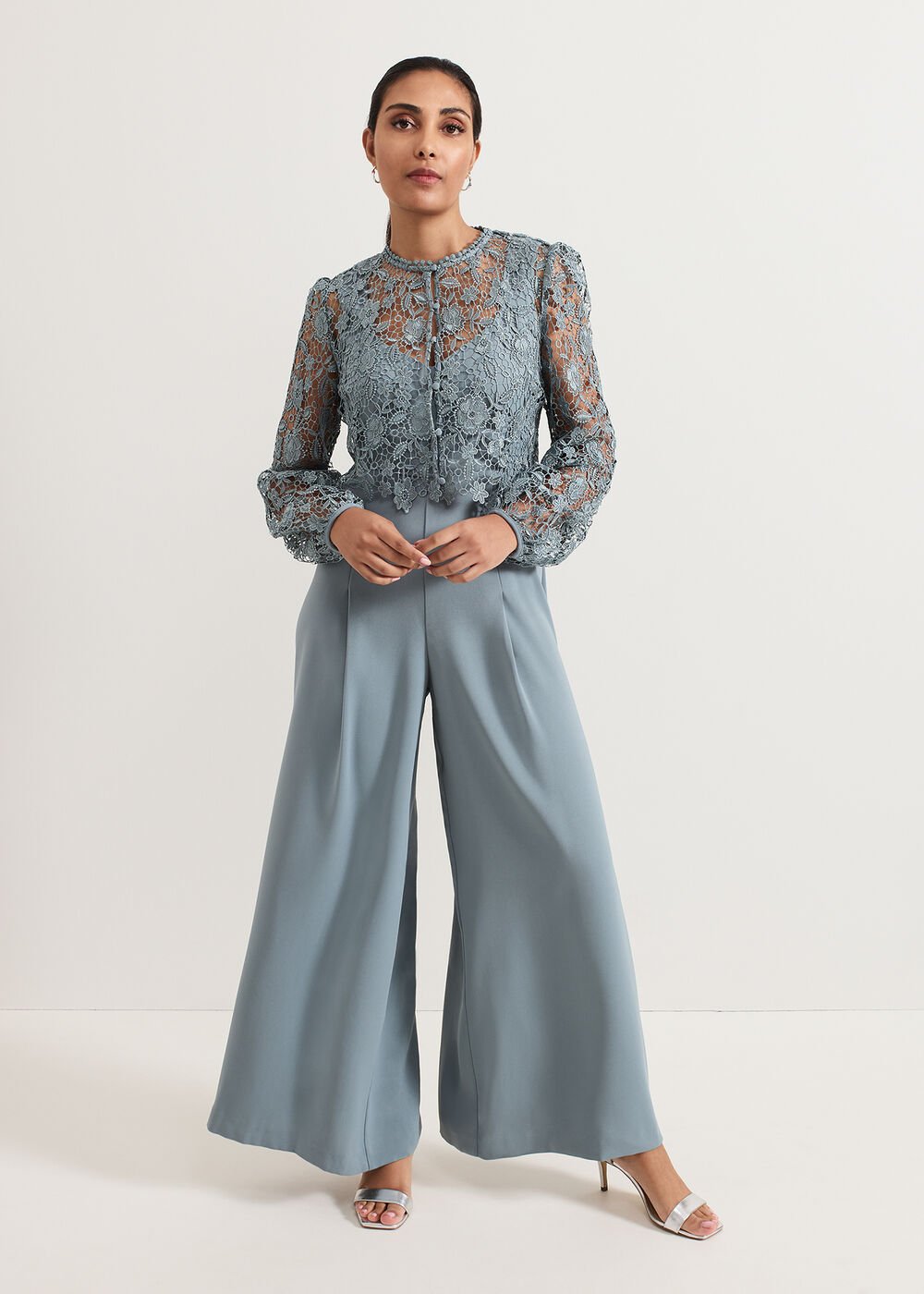 Petite Vanessa Jumpsuit Eau De Nil