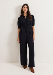 Candice Zip Jumpsuit Navy