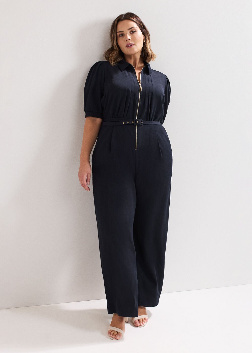 Candice Zip Jumpsuit Navy