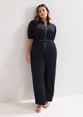 Candice Zip Jumpsuit Navy