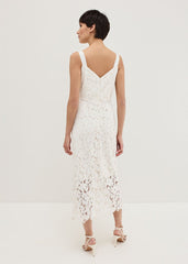 Gracie Lace Midi Dress Ivory