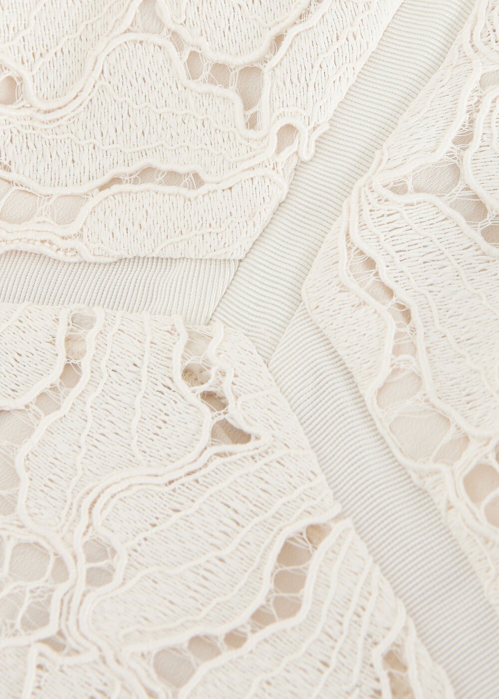 Gracie Lace Midi Dress Ivory