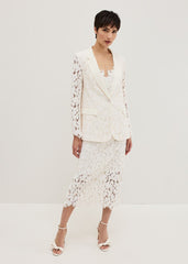 Gracie Lace Blazer Ivory