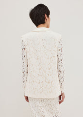Gracie Lace Blazer Ivory