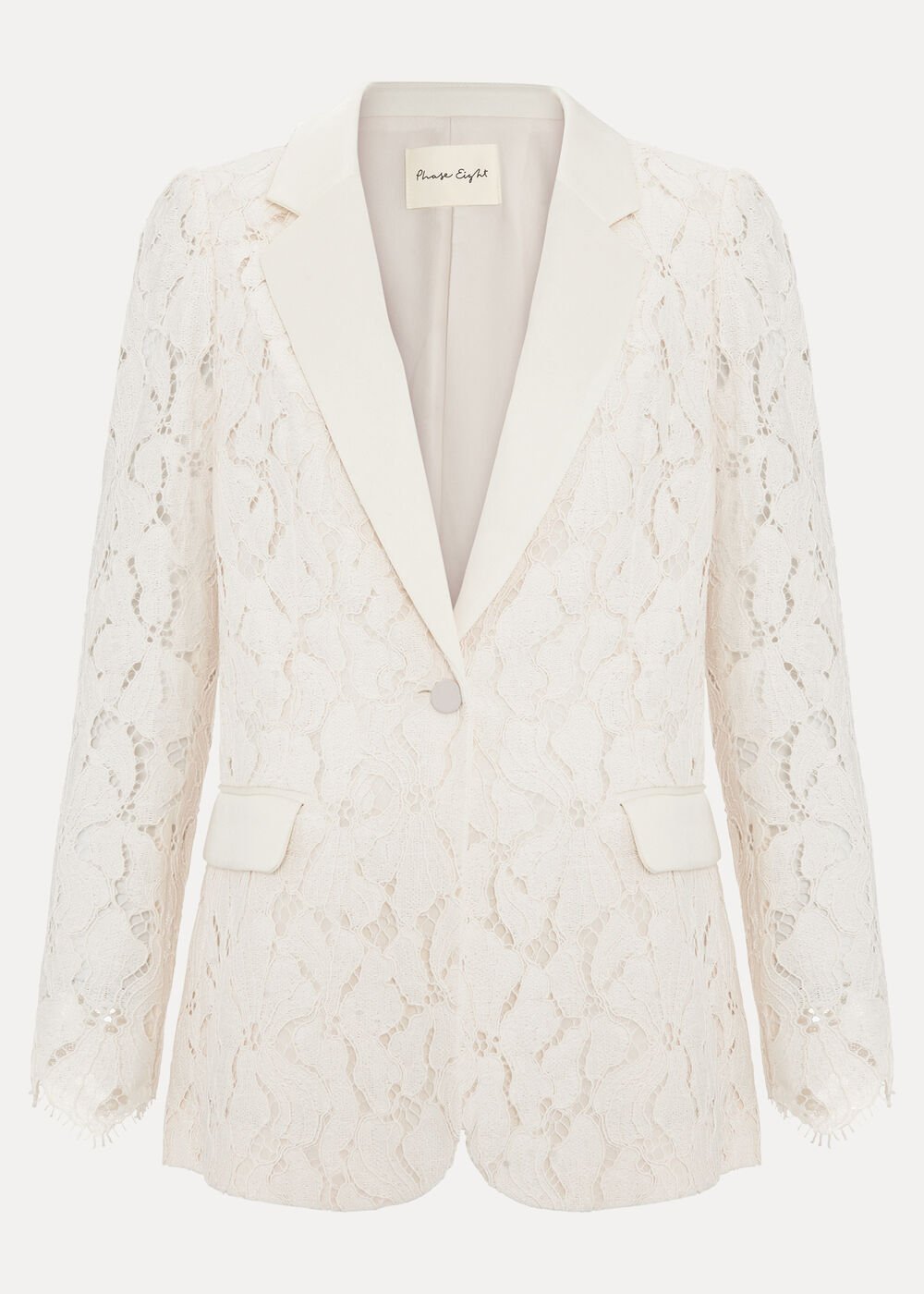 Gracie Lace Blazer Ivory