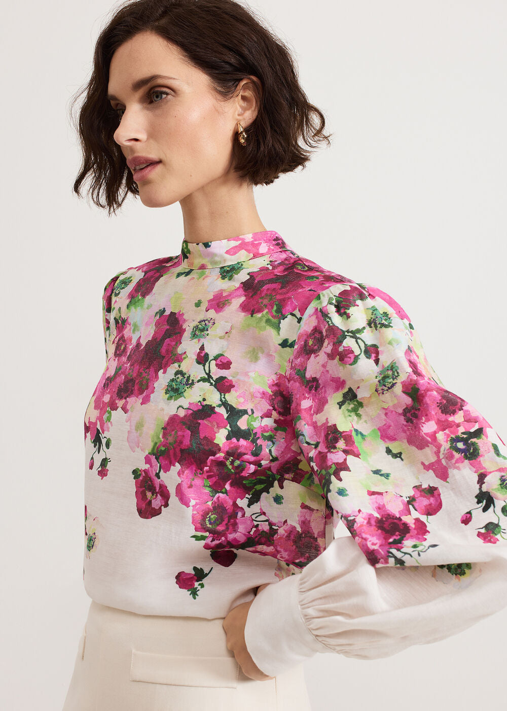 Winnie Floral Top Multi-Coloured
