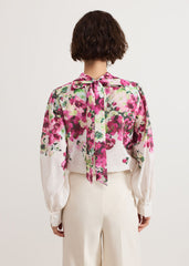 Winnie Floral Top Multi-Coloured