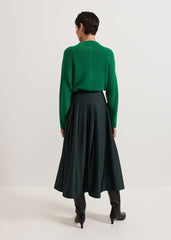 Susie Pleated Skirt Dark Green