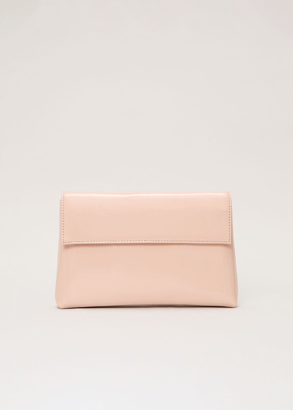 Pink Patent Clutch Pale Pink