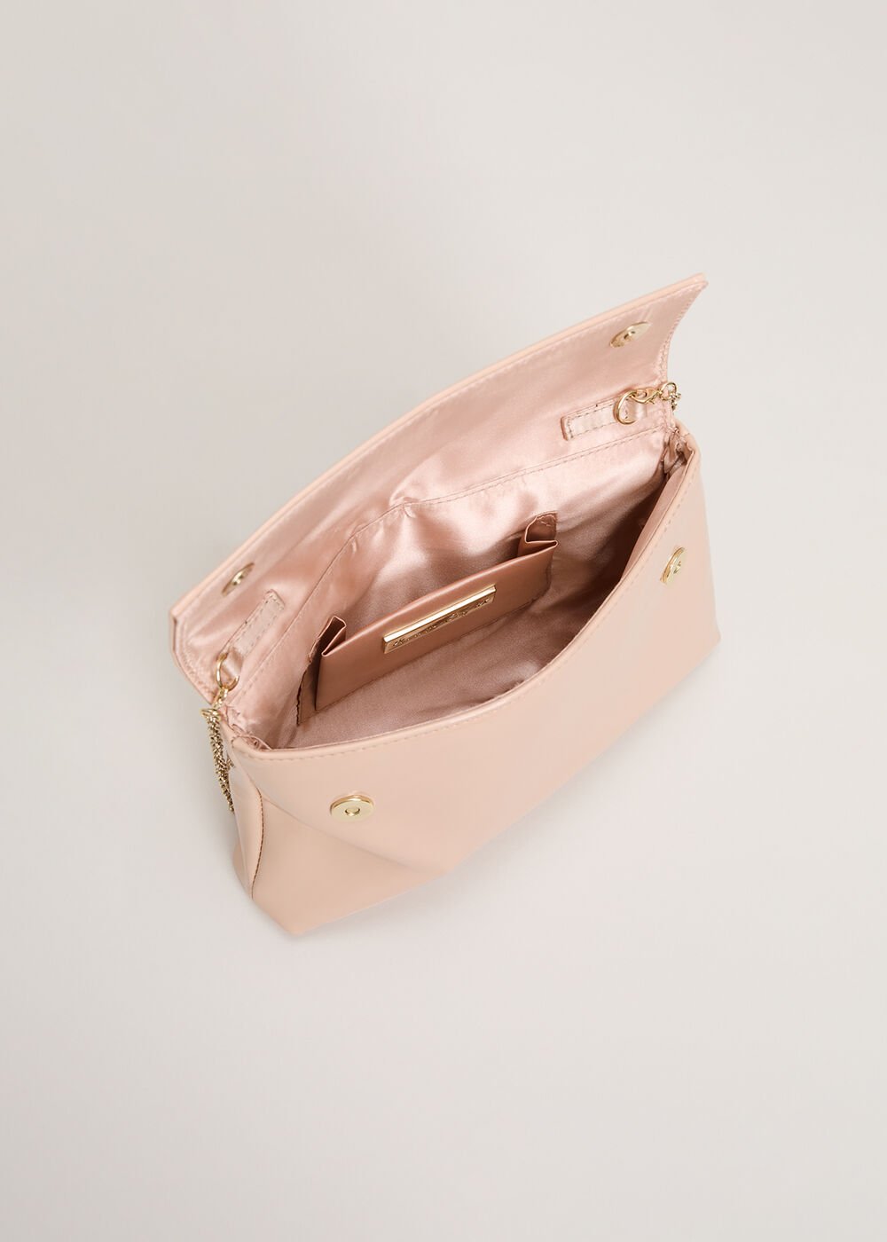 Pink Patent Clutch Pale Pink