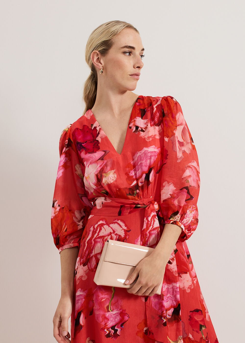 Pink Patent Clutch Pale Pink