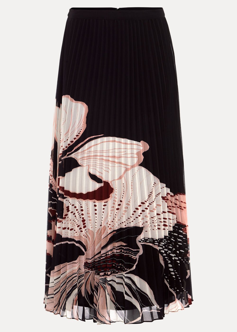 Elmina Floral Skirt Black