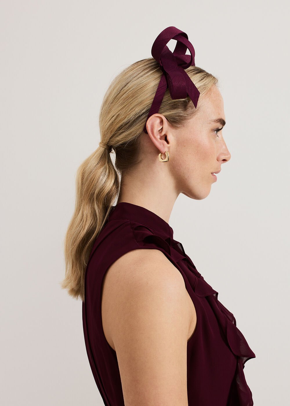 Loop Headband Burgundy