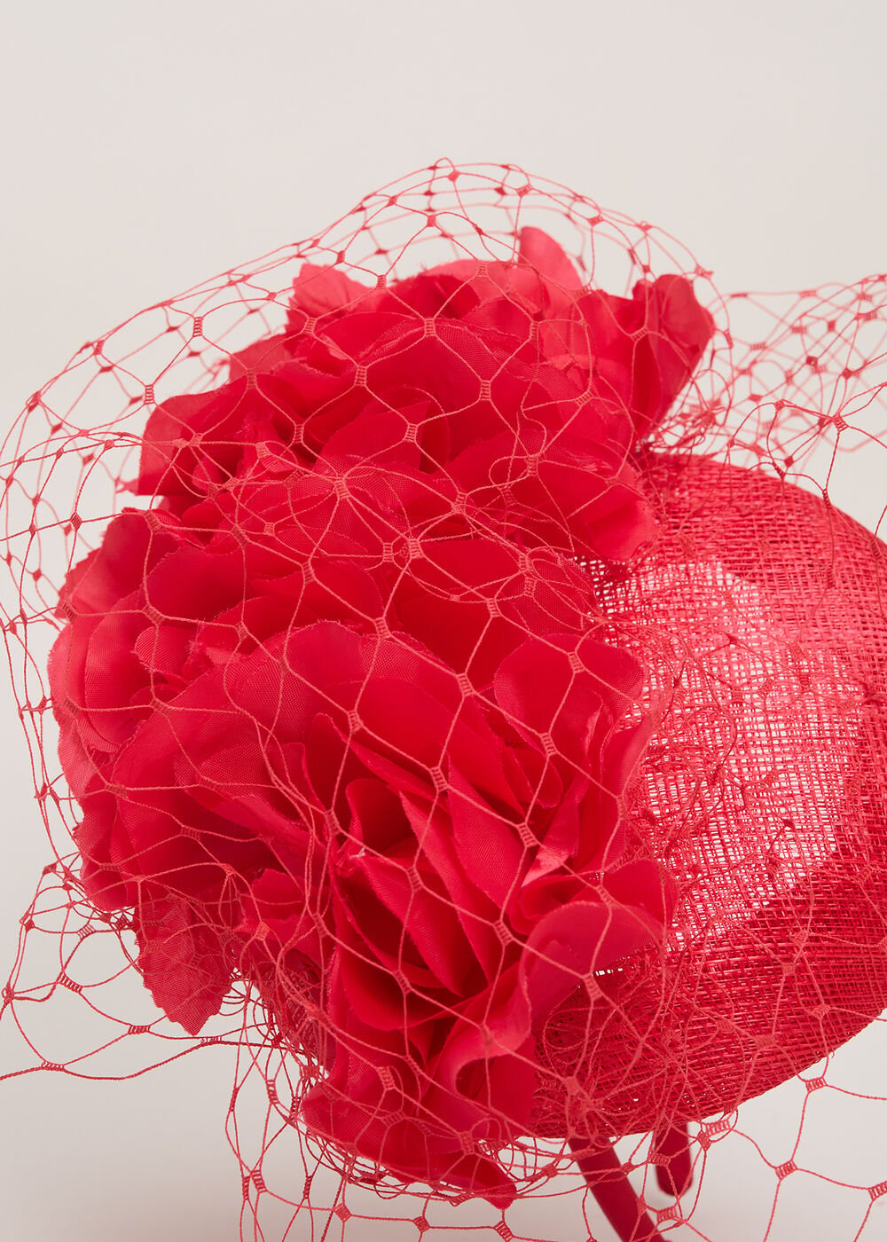 Red Flower Pillbox Red