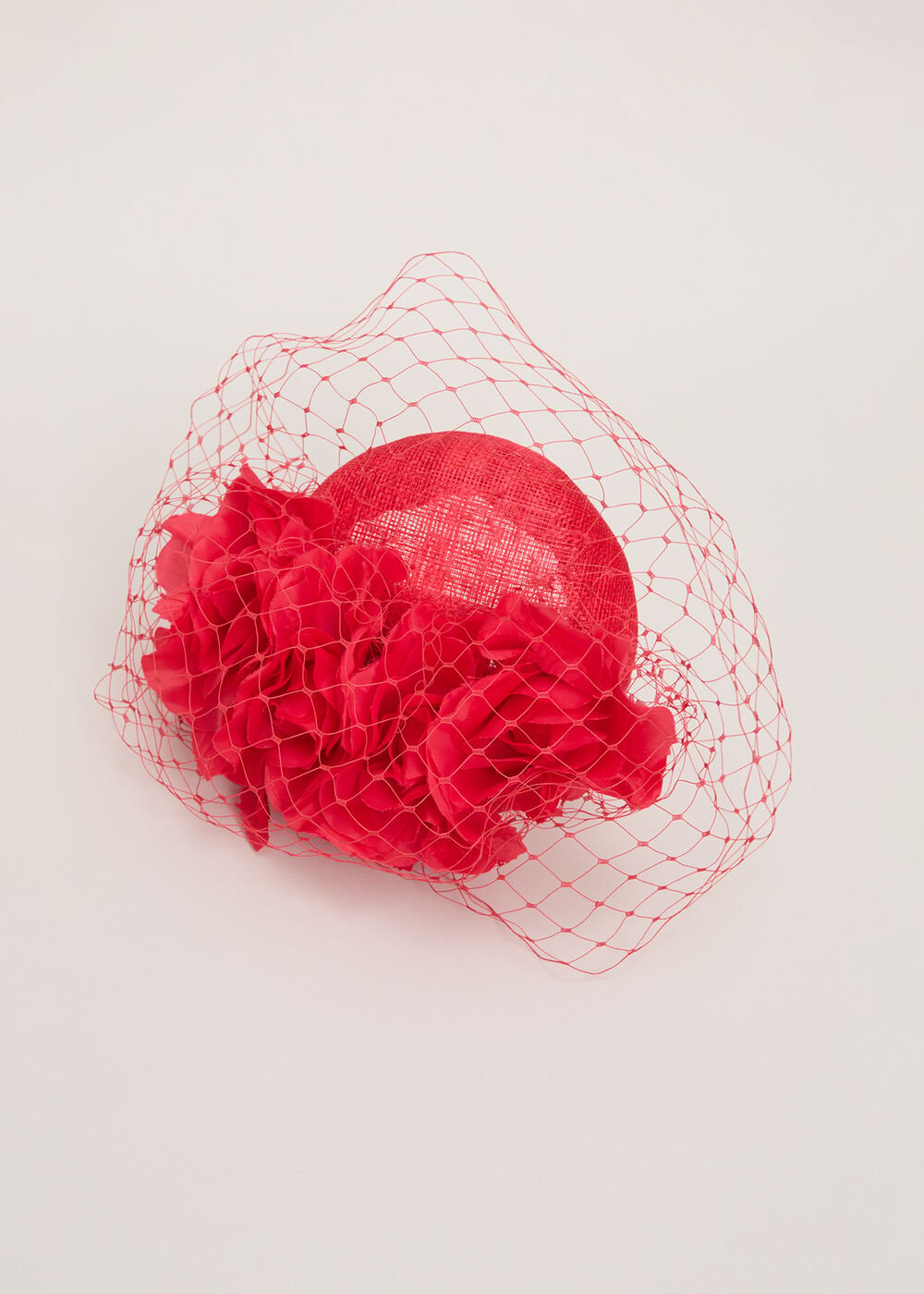 Red Flower Pillbox Red