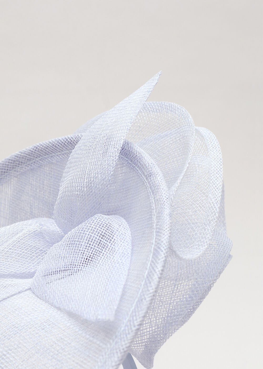 Blue Oval Fascinator Pale Blue