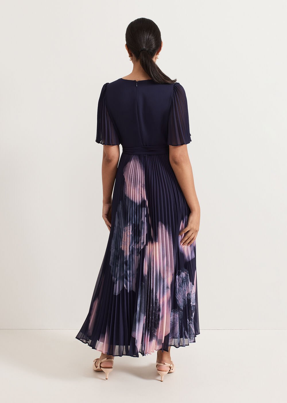 Petite Abigail Dress Navy