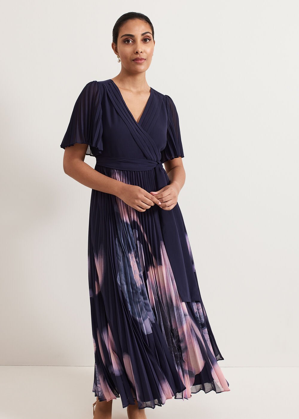 Petite Abigail Dress Navy