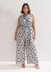 Janine Jumpsuit Navy/Ivory