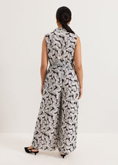 Petite Janine Jumpsuit Navy/Ivory