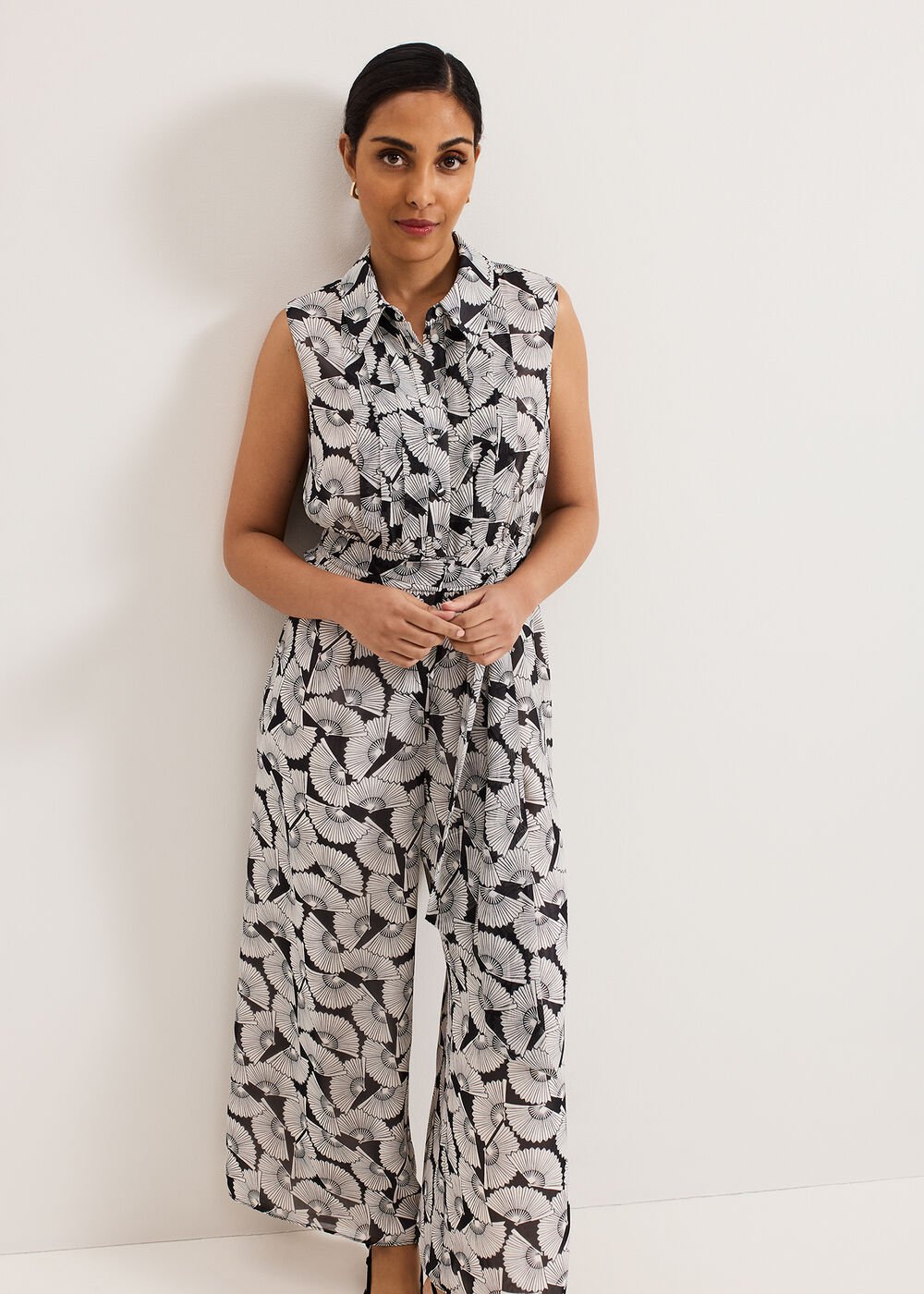Petite Janine Jumpsuit Navy/Ivory