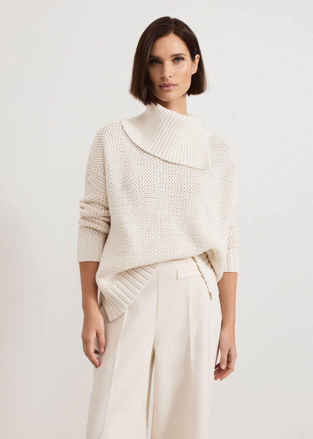 Jean Textured Jumper Ivory