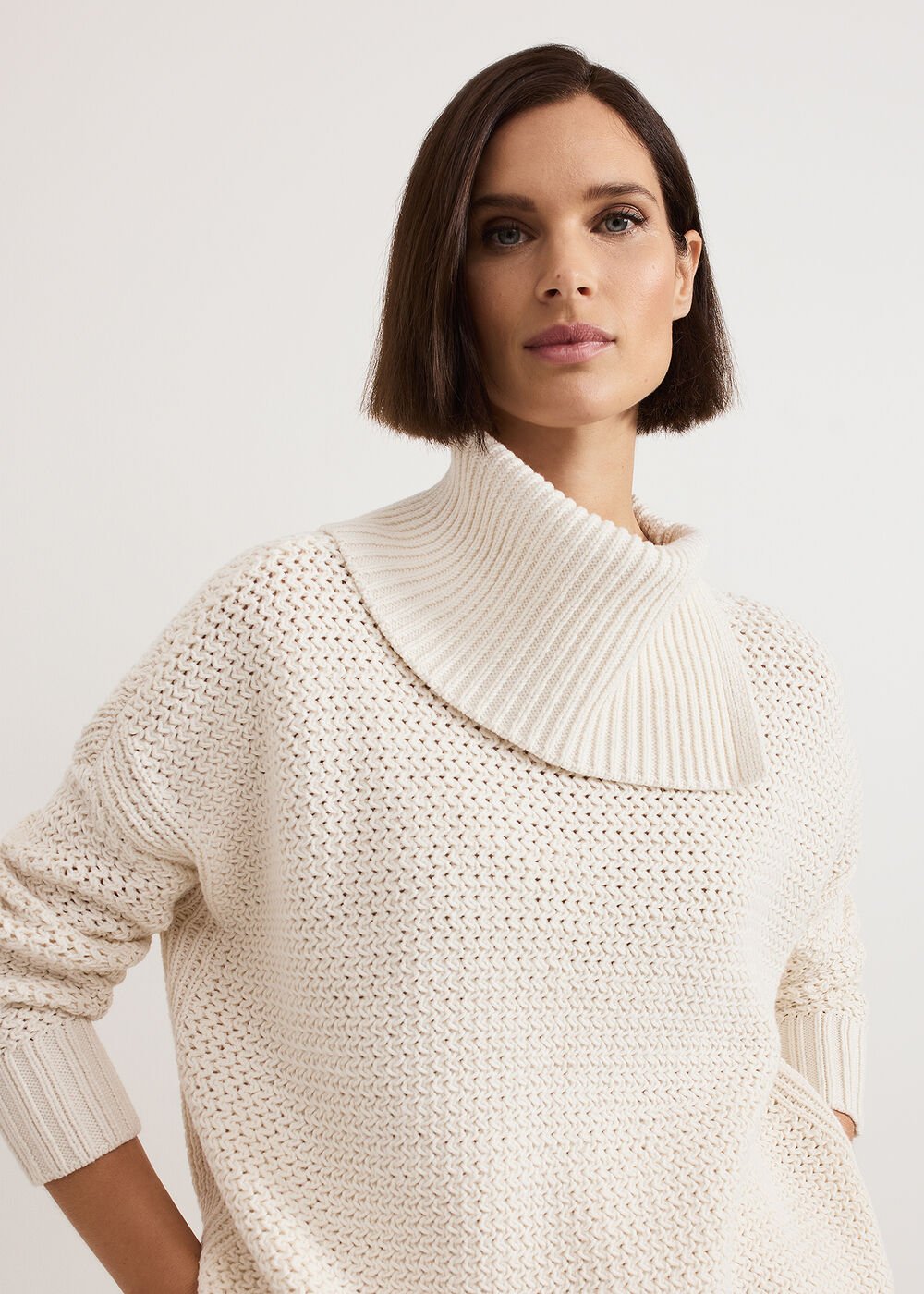 Jean Textured Jumper Ivory