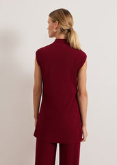 Lori Ribbed Tunic Burgundy
