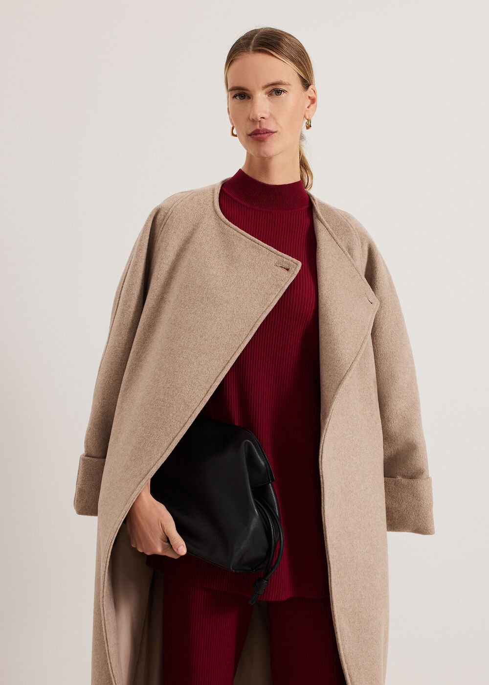 Lori Ribbed Tunic Burgundy