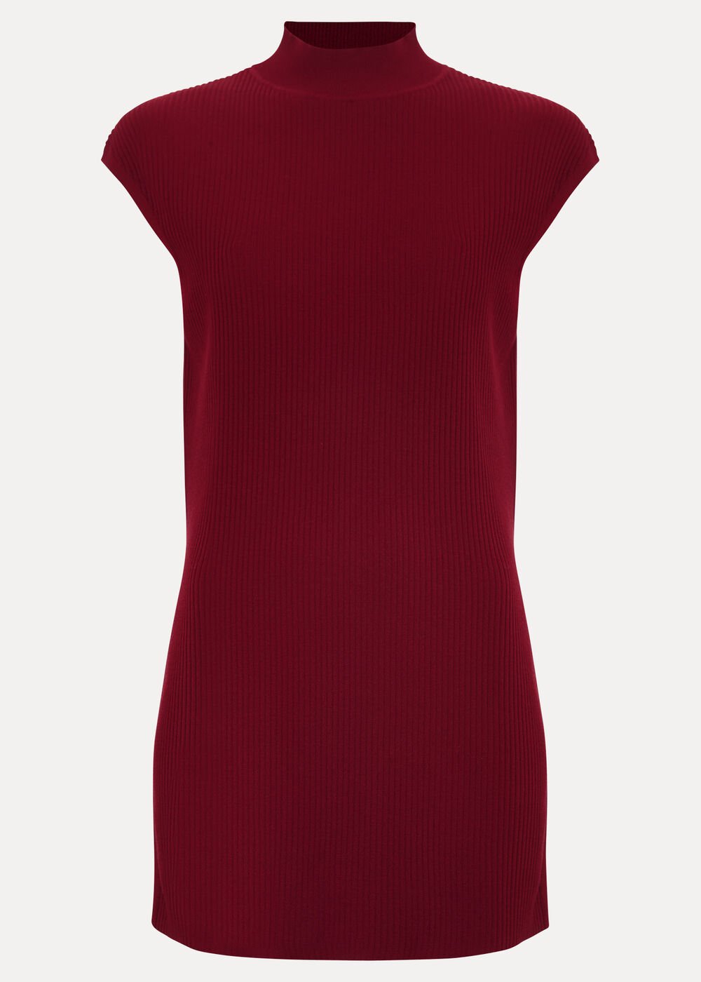 Lori Ribbed Tunic Burgundy
