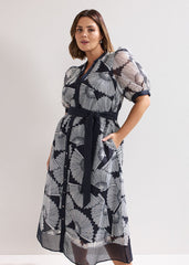 Skylar Midi Dress Navy