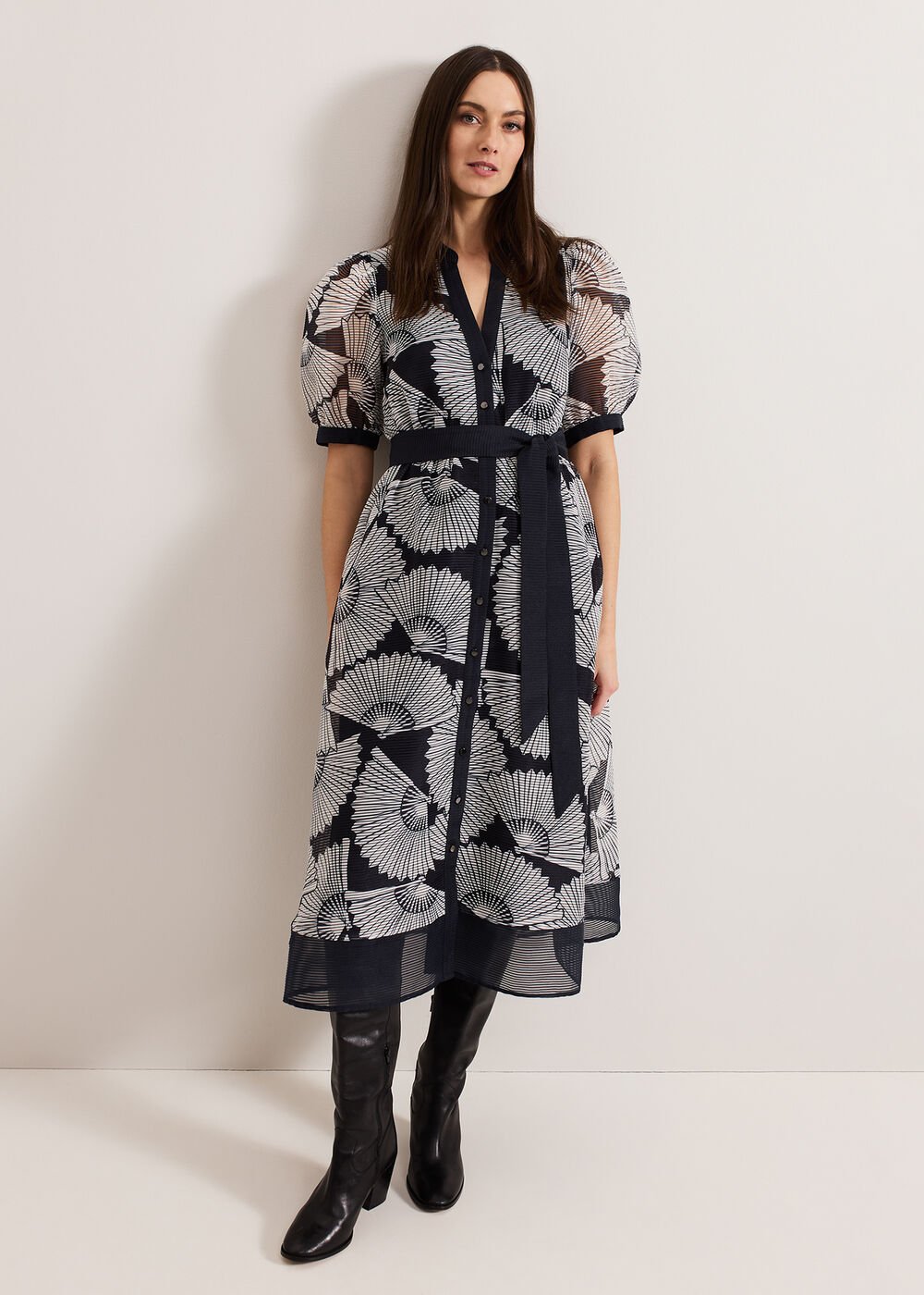 Skylar Midi Dress Navy