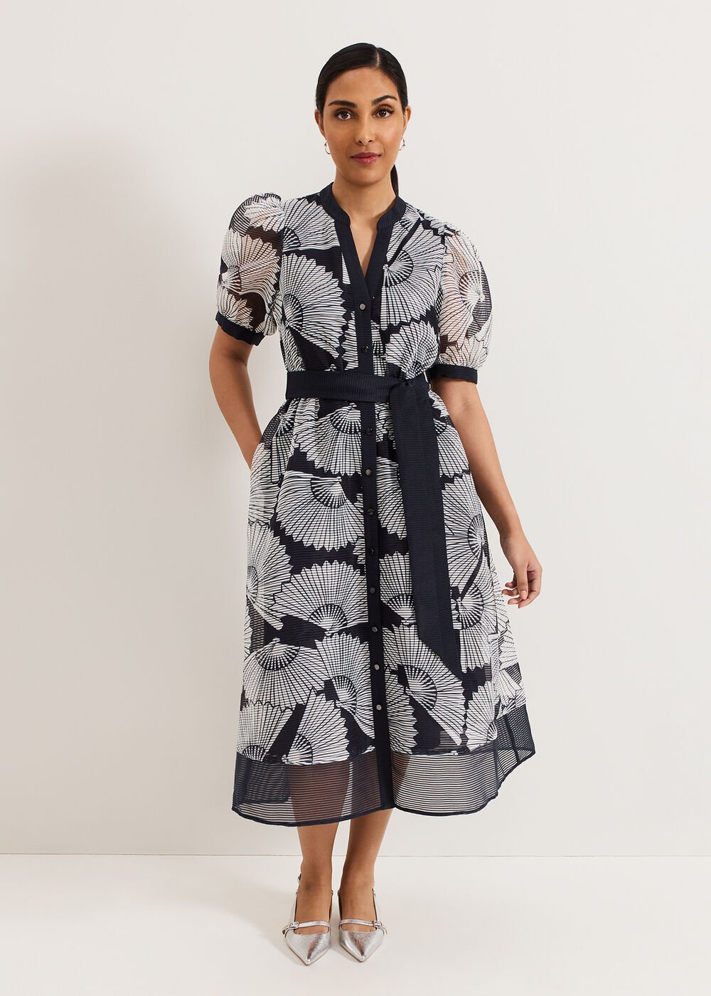 Petite Skylar Dress Navy