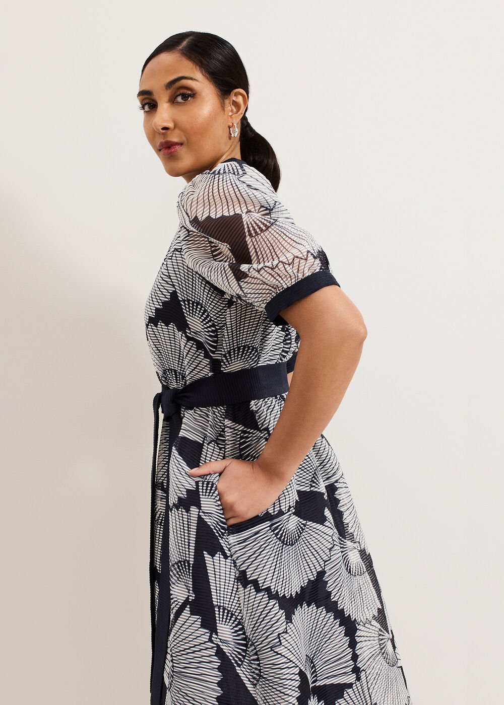 Petite Skylar Dress Navy