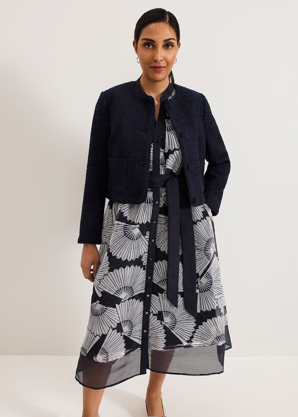 Petite Skylar Dress Navy