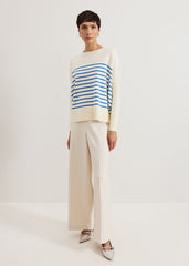 Sadie Stripe Jumper Blue