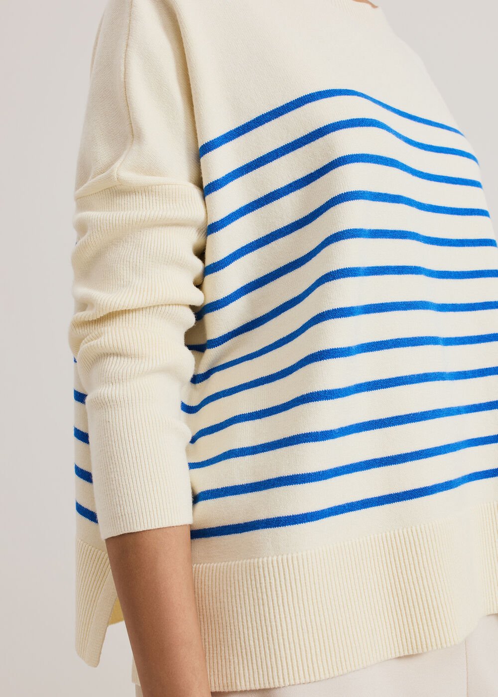 Sadie Stripe Jumper Blue