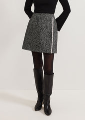 Ayame Textured Skirt Black