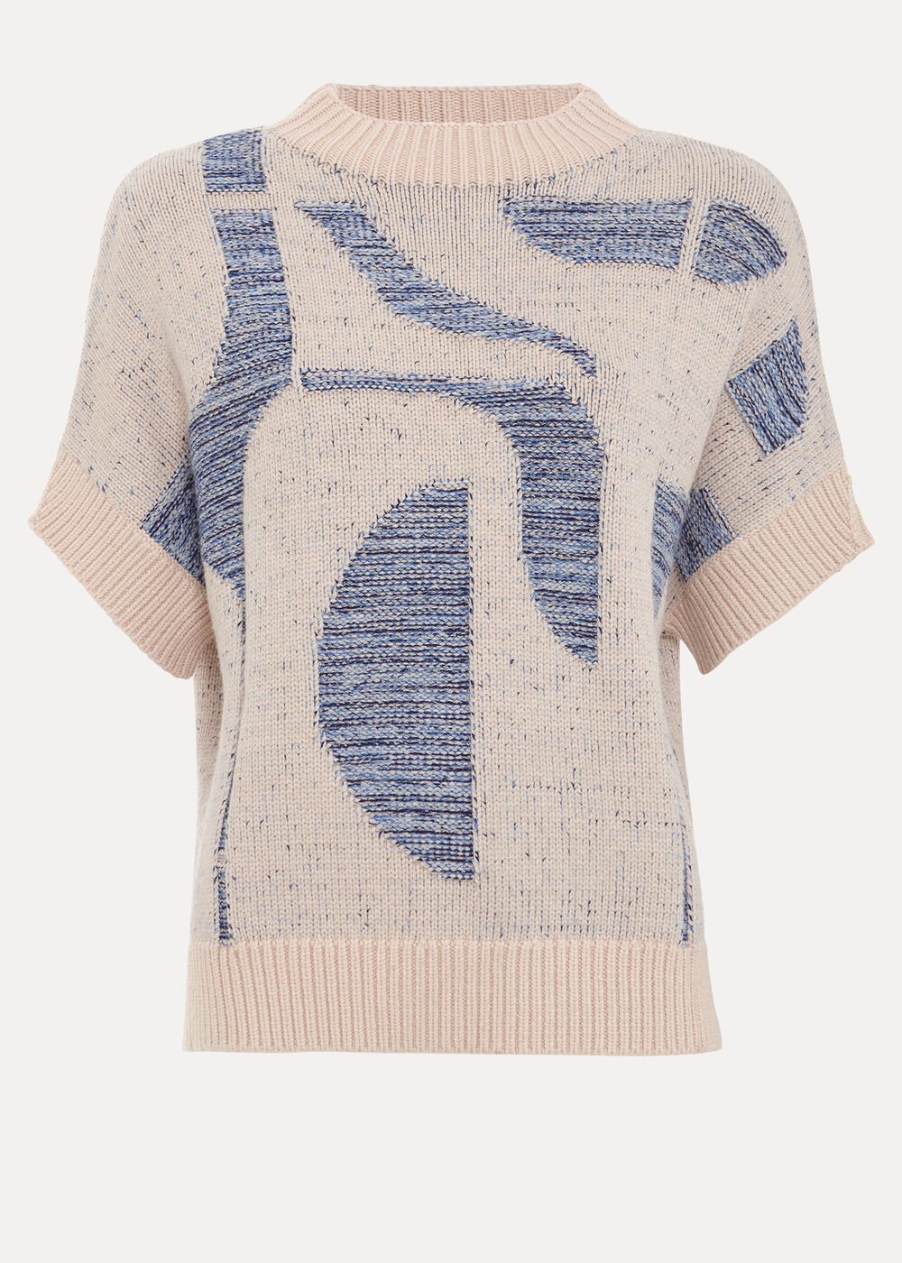 Sara Geo Tabard Blue