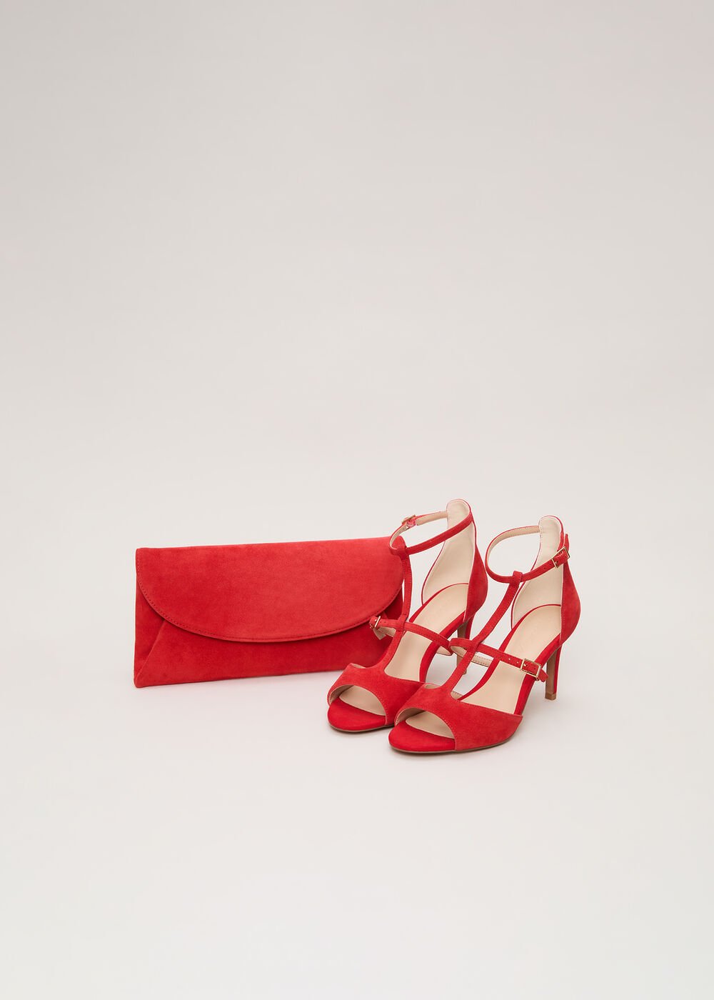 Red T Bar Sandals Red