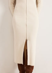 Ella Ribbed Dress Natural