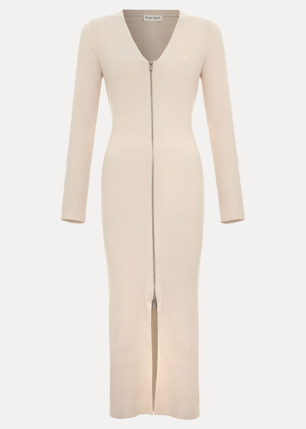 Ella Ribbed Dress Natural