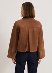 Indira Suede Jacket Tan