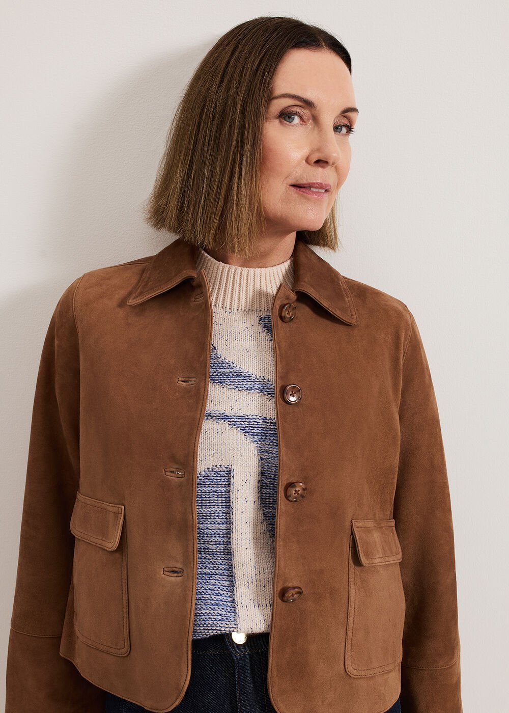 Indira Suede Jacket Tan
