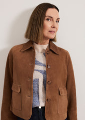 Indira Suede Jacket Tan