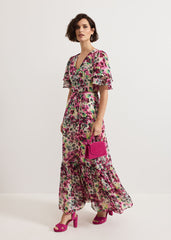 Violet Floral Dress Multi