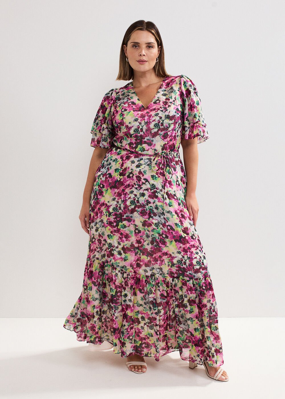 Violet Floral Dress Multi