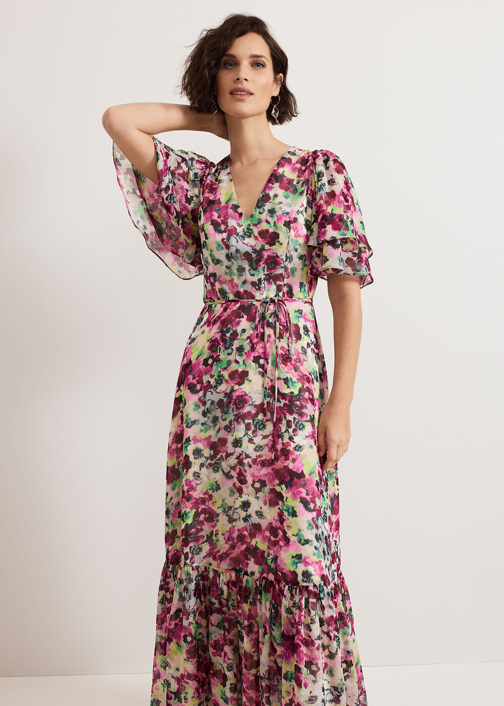 Violet Floral Dress Multi